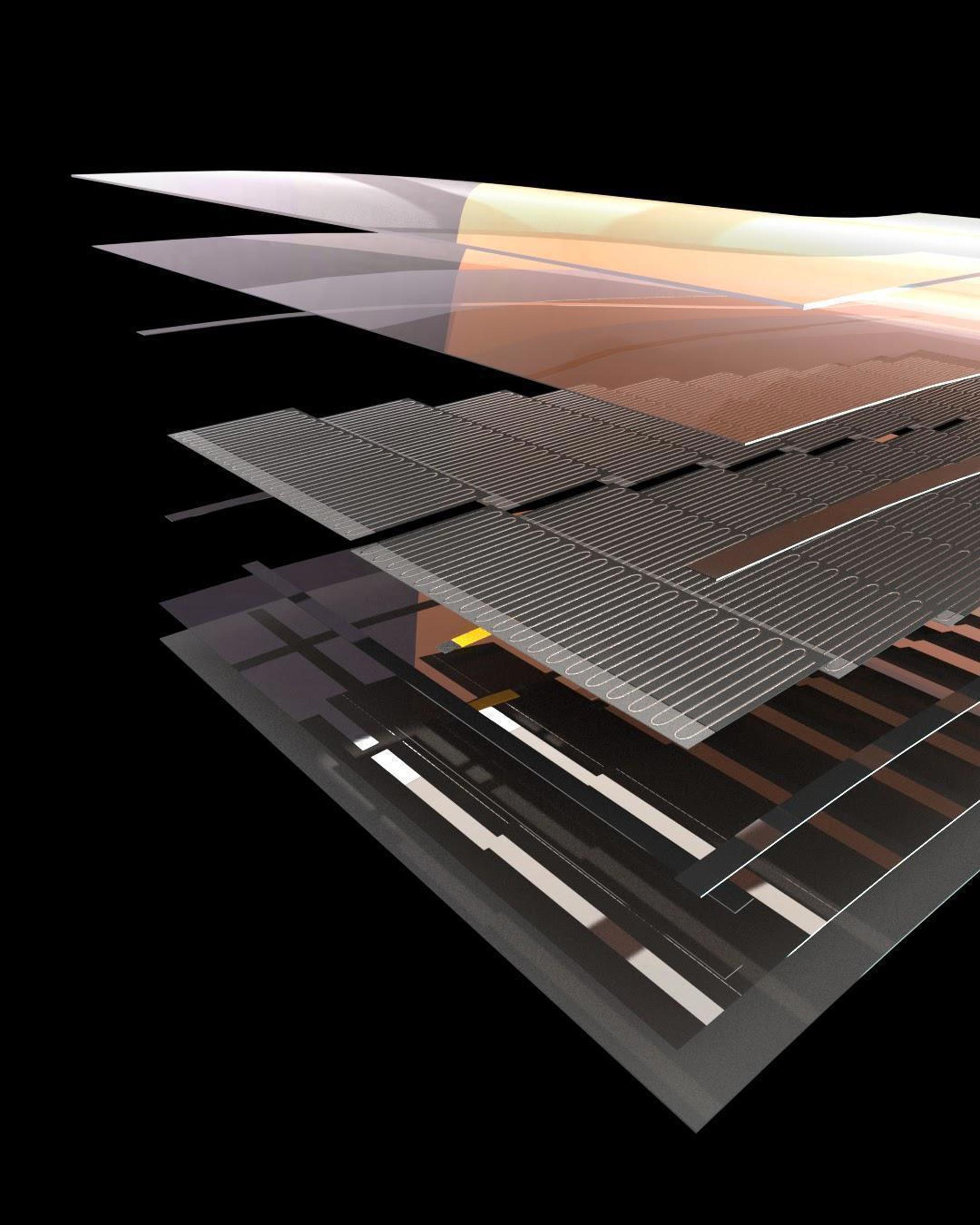 Solliance's solar cells in cross-section